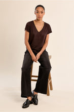 Load image into Gallery viewer, Knitted T-shirt Chocolate- Molly Bracken
