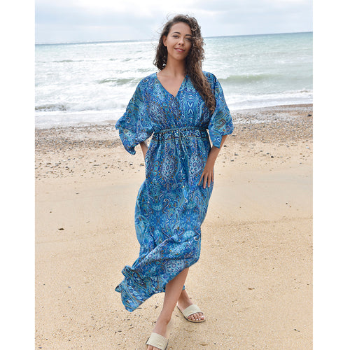 DRV724- Alanna Batwing Dress - Powell Craft