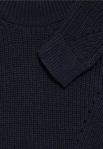 302902- Navy Turtleneck Jumper - Street One