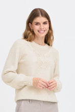 Load image into Gallery viewer, Jumper with Lace Detail on Neck - Fransa
