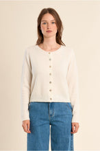 Load image into Gallery viewer, Off-White Knitted Cardigan - Molly Bracken