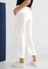 Load image into Gallery viewer, 376152- Street One Linen Trousers Cream