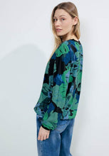 Load image into Gallery viewer, 344540- Khaki Print Blouse - Cecil