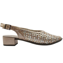 Load image into Gallery viewer, Silver &amp; Gold Kitten Heel - Rieker
