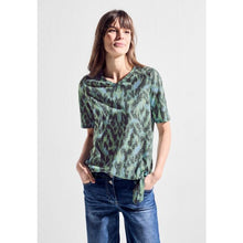 Load image into Gallery viewer, 321129- V Neck Short Sleeve T-Shirt- Khaki Mix- Cecil
