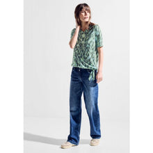 Load image into Gallery viewer, 321129- V Neck Short Sleeve T-Shirt- Khaki Mix- Cecil