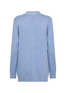 33522 - Knitted Cardigan - Blue - Soya Concept