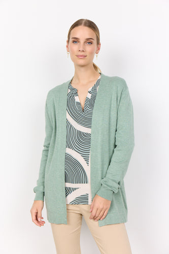 33522 - Knitted Cardigan -Green - Soya Concept