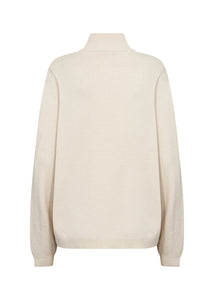 33544 - Cream Half Zip  - Soya Concept