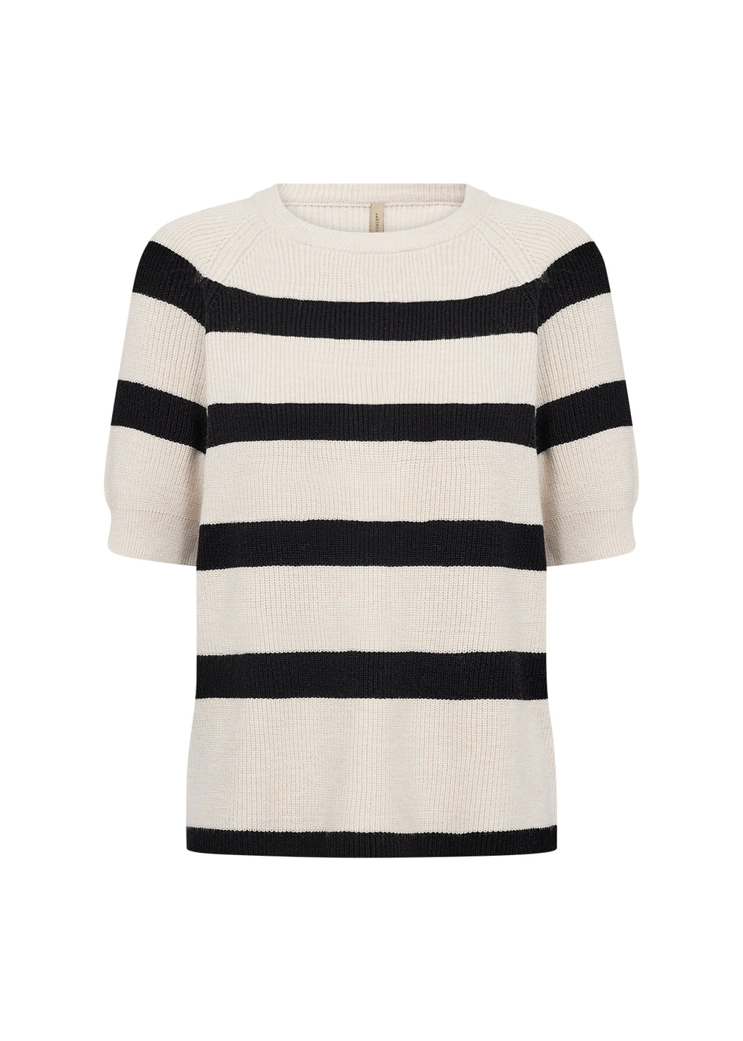 33626 - Striped Top - Black - Soya Concept