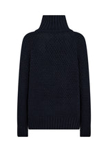 Load image into Gallery viewer, Navy Knit Button Jumper - Soya Concept