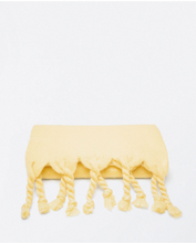 Load image into Gallery viewer, YILI731- Thick &amp; Fluffy Scarf w/ Fringes- Yellow-Surkana