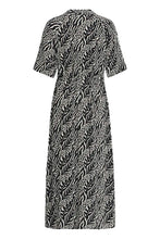 Load image into Gallery viewer, Black&amp;White Nature Print Shirt Dress - b.young
