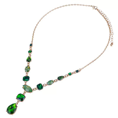 DN2474C - Green Jewel Necklace