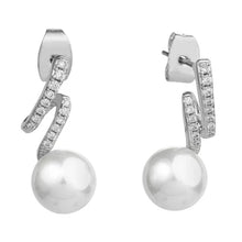 Load image into Gallery viewer, Kamryn Silver Pearl Earrings - Knight &amp; Day