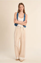 Load image into Gallery viewer, Offwhite Woven Pants with Lace Detail - Molly Bracken