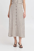 Load image into Gallery viewer, Button Stripe Skirt - b.young