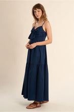 Load image into Gallery viewer, Navy BowDetail Woven Dress - Molly Bracken