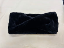 Load image into Gallery viewer, Black Faux Fur Twisted Loop - Zelly