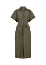 Load image into Gallery viewer, Khaki Shirt Dress - Soya Concept