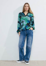 Load image into Gallery viewer, 344540- Khaki Print Blouse - Cecil