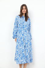 Load image into Gallery viewer, 40542- Blue Doha Print Dress - Soya Concept