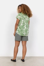 Load image into Gallery viewer, 40547-  Green &amp; White Soft Paisley Blouse - Soya Concept