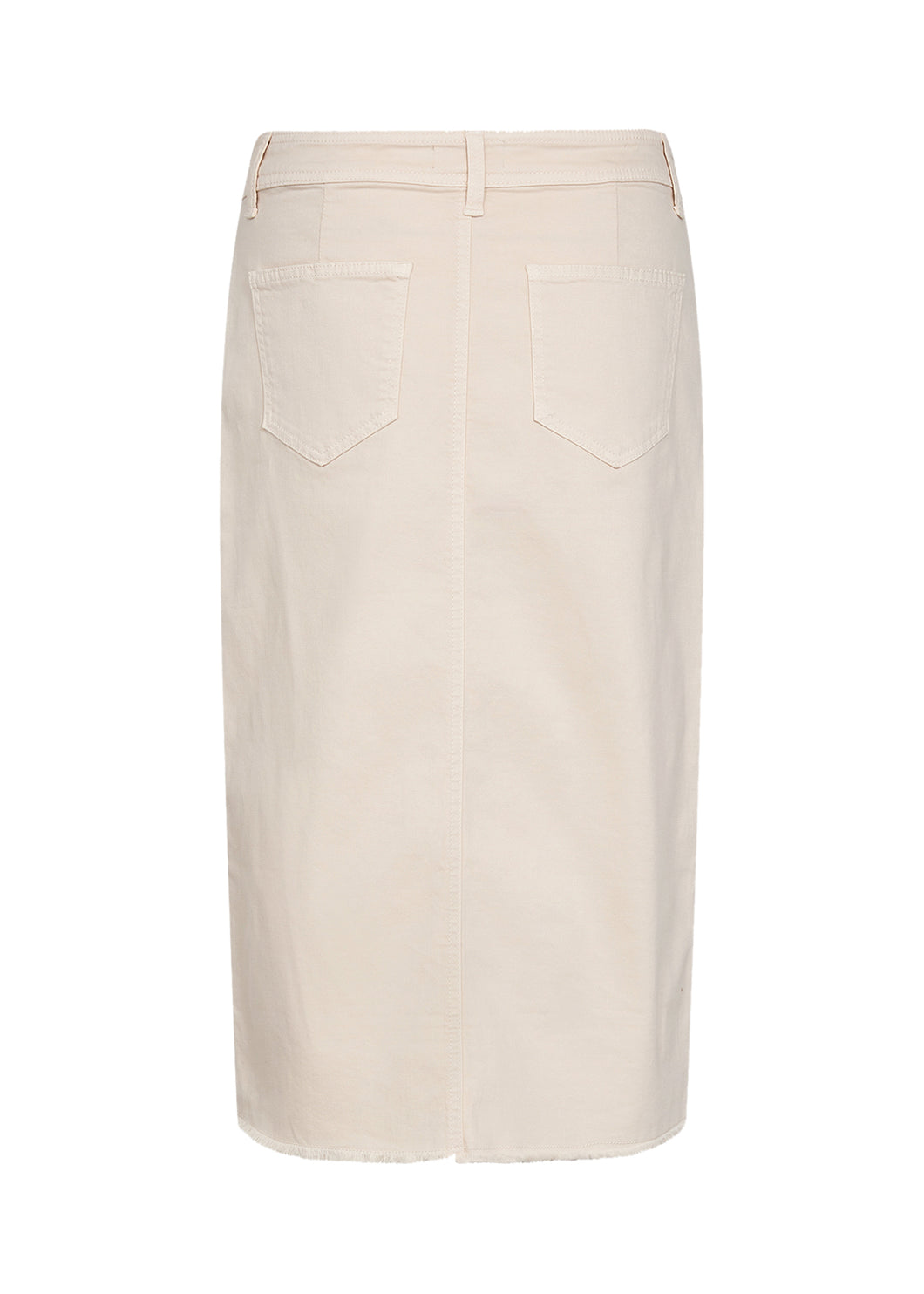 40570- Cream Erna Denim Midi Skirt - Soya Concept