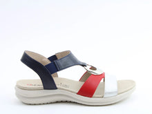 Load image into Gallery viewer, Trace Sandals - Navy/Red  - Heavenly Feet