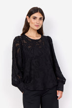 Load image into Gallery viewer, 40813- Long Balloon Sleeve Blouse- Black- Soya Concept