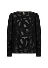 Load image into Gallery viewer, 40813- Long Balloon Sleeve Blouse- Black- Soya Concept