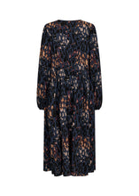 Load image into Gallery viewer, 40938- V Neck Long Sleeve Midi Dress- Navy Mix- Soya Concept