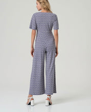 Load image into Gallery viewer, Blue Cross Neck Jumpsuit - Surkana