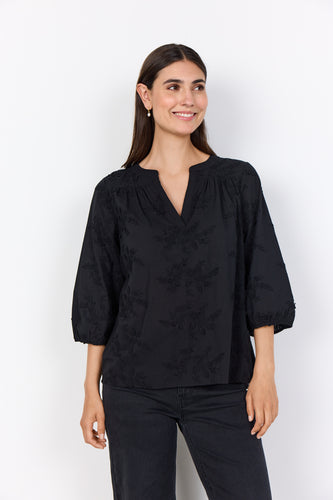 Embroidered Blouse - Black - SoyaConcept