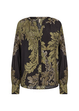 Load image into Gallery viewer, Olive Floral Blouse - SoyaConcept