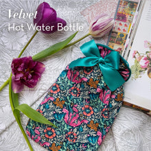 Load image into Gallery viewer, Morris Print Velvet Hot Water Bottle