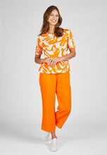 Load image into Gallery viewer, 224350- Orange Print T-Shirt - Rabe