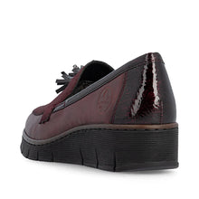 Load image into Gallery viewer, Burgundy Leather Loafer - Rieker