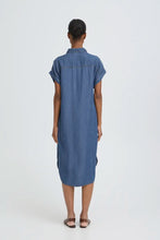 Load image into Gallery viewer, Blue Denim Shirt Dress - b.young