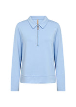 Load image into Gallery viewer, Blue 1/4 Zip with Collar - Soya Concept