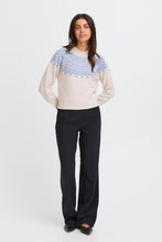 Load image into Gallery viewer, Sky Blue Print Sweater - Fransa