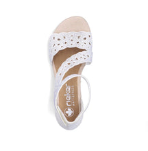 Load image into Gallery viewer, Off White Strap Heel - Rieker