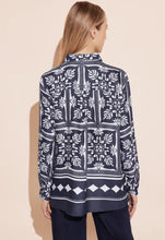 Load image into Gallery viewer, 344664 - Satin Navy Print Blouse - Street One