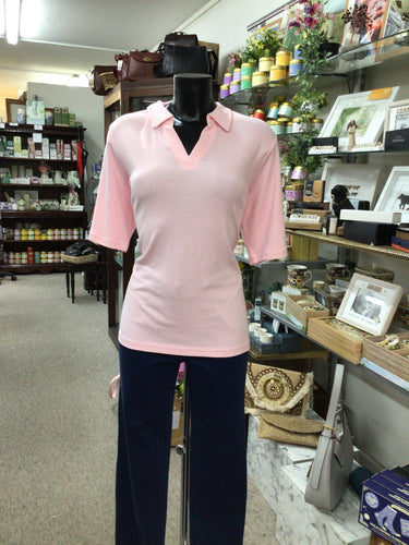 6433 - Blouse with Collar -  Baby Pink- Sunday