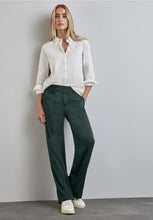 Load image into Gallery viewer, 378076 - Straight Lrg Hunter Green Pants - Street One