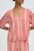 Load image into Gallery viewer, Multicolour Pattern V Neck Top - b.young