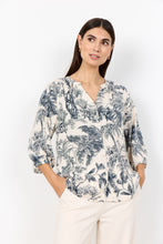 Load image into Gallery viewer, Carli (1) Navy Combination Shirt - Soya Concept