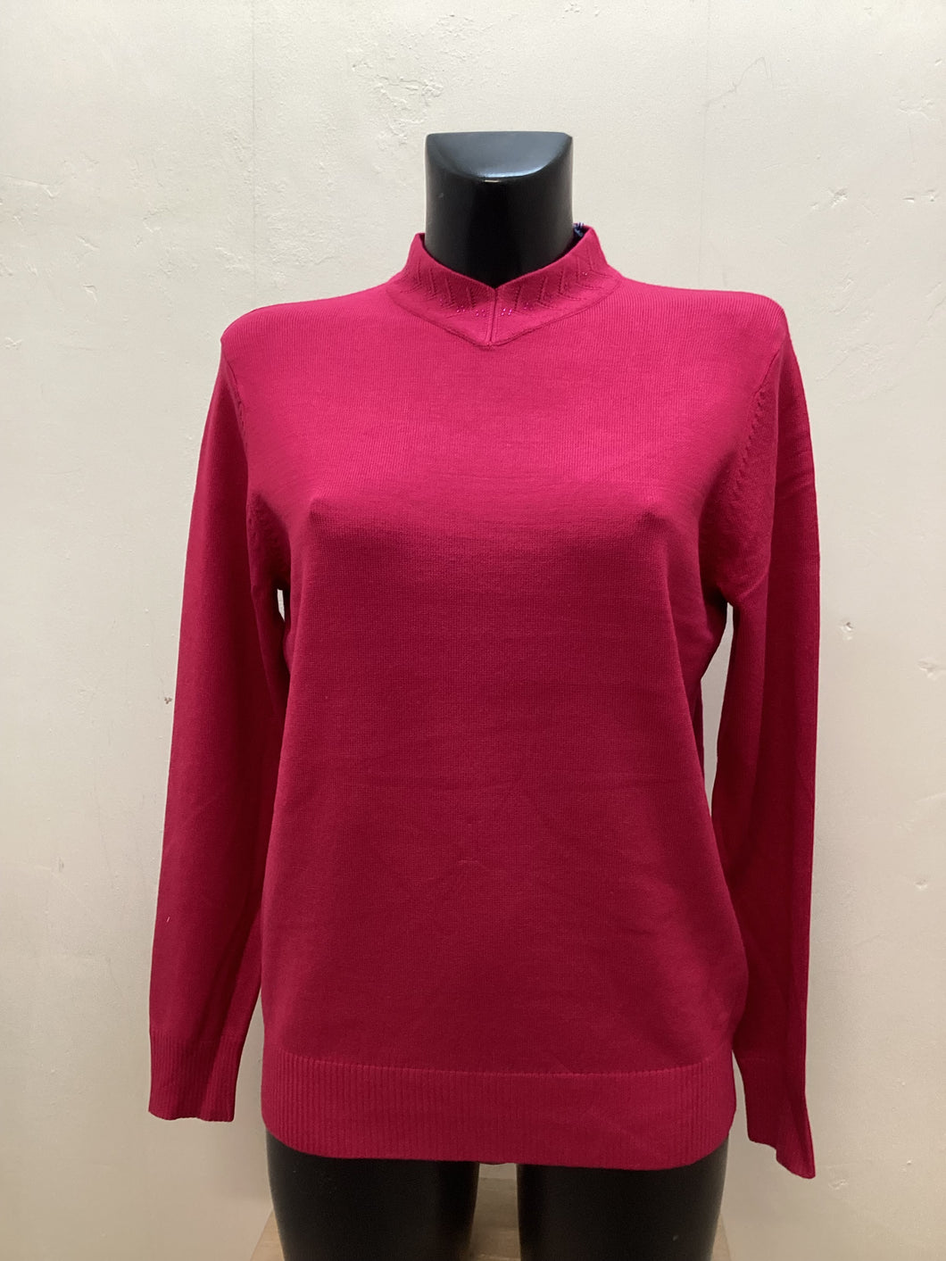 SV350- Crayola Pink High Neck Jumper - Castle