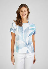 Load image into Gallery viewer, 223351 -Denim Blue and Diamond T-shirt - Rabe