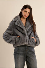 Load image into Gallery viewer, Grey Fur Coat - Molly Bracken